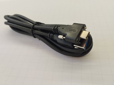 System-S USB Kabel Typ C (Male) auf USB Typ A 3.0 (Male) mit Feststellschraube