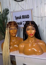 Ready To Ship Next Day, Jumbo Box Braided Wig Full Lace Braided Wig