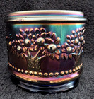 Fenton Orange Tree Blue Powder Box   c.1911                                  (A) — photo 2