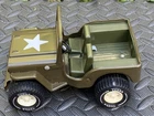 Rare Vintage Tonka Army Jeep 1970s Presses Steel