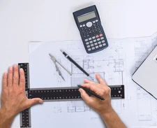 T Square (2 Pack) T Ruler, 12 inch Metal Carbon Steel Ruler, Double Sided Sta...