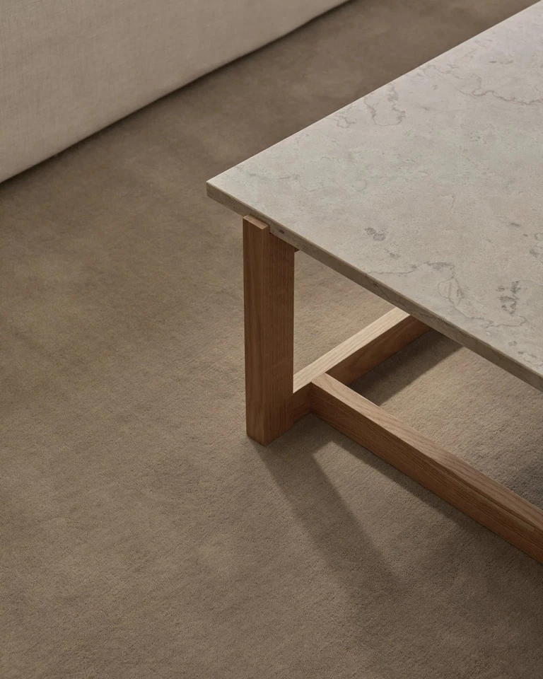 Hand-Tufted Wool Rug 9x12 ft - Nordic Knots Grand Sand Rug, Handmade Area Rug - Image 2 of 4