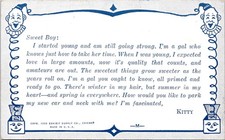 1938 Humorous Searching for LOVE Letters, Exhibit Supply, CHICAGO, IL Postcard