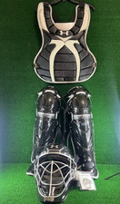 Men Under Armour Converge Victory Series Black Catcher Kit Helmet Vest Knee Pad