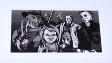 CLASSIC MONSTERS Cut Sticker Decal Movie Horror Film Freddy Jason Michael Myers