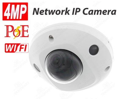 4MP Outdoor WiFi PoE Network Camera with Built-in Mic, AI Human Vehicle Targets
