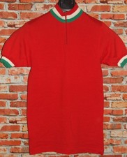 EROICA MAGLIA SHIRT MAILLOT BICI CICLISMO VINTAGE 70'S 100% LANA