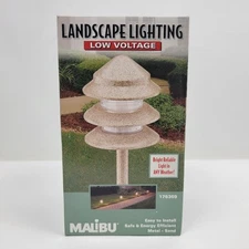 Malibu Low Voltage Landscape Light Metal Sand 176369 3 Tier
