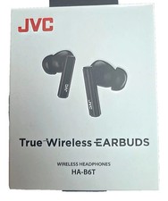 (9) JVC HA-B6T Black True Wireless Earbuds, New, Box Damage