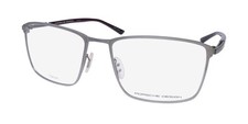 NEW PORSCHE DESIGN P8397 EYEGLASSES TITANIUM SQUARE GRAY MENS FULL-RIM JAPAN