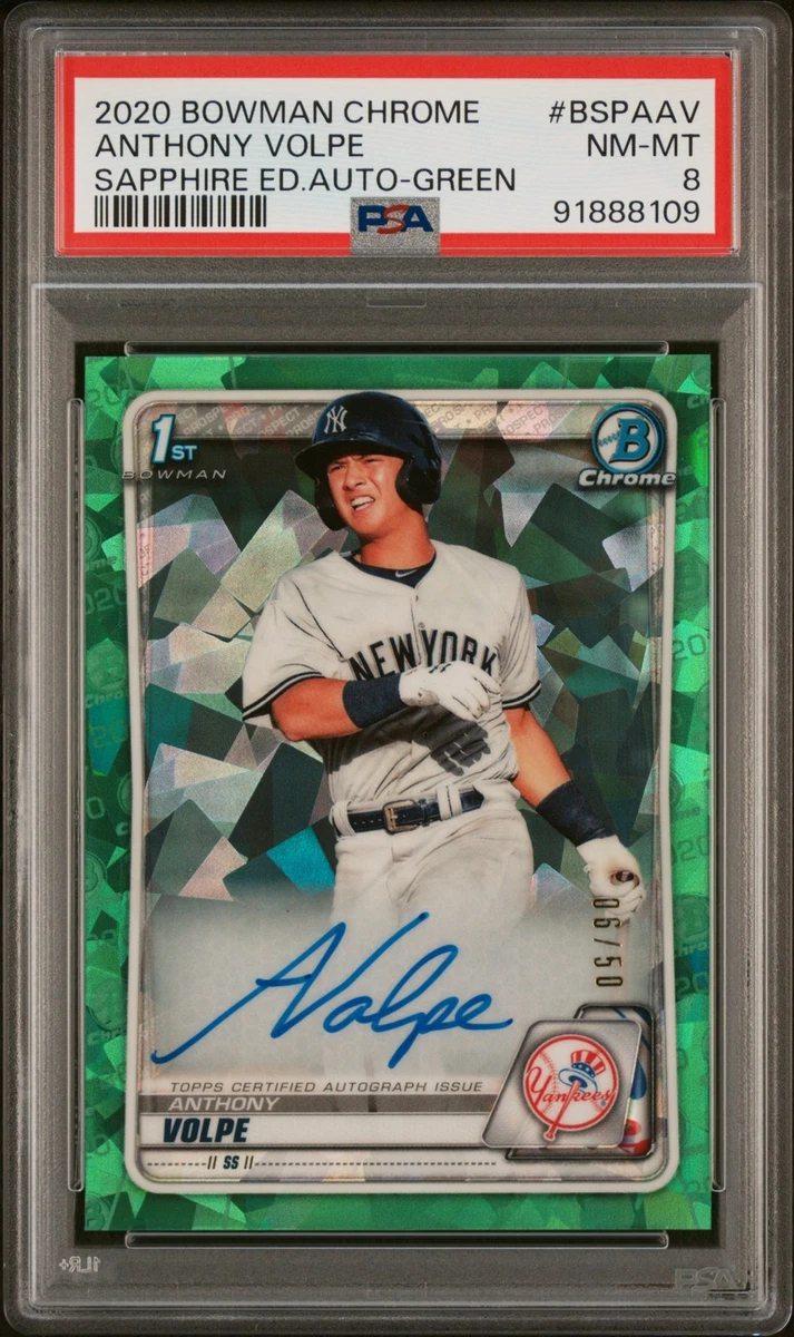 2020 Bowman Chrome Sapphire Edition - Anthony Volpe #BSPA-AV for
