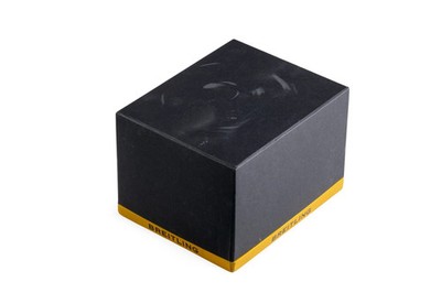 Breitling Uhrenbox-Umkarton schwarz / gelb für Bakelit Box NUR Umkarton