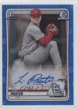 2020 Bowman Draft Chrome Picks Blue Refractor /150 Levi Prater #CDA-LP Auto 0sr1