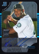 2006 Topps Bowman Chrome Wladimir Balentien Autographed First Year Player 344