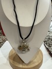 Vtg Whitney Kelly Fish Pendant With Semi Precious Gemstone Silk Necklace — photo 7