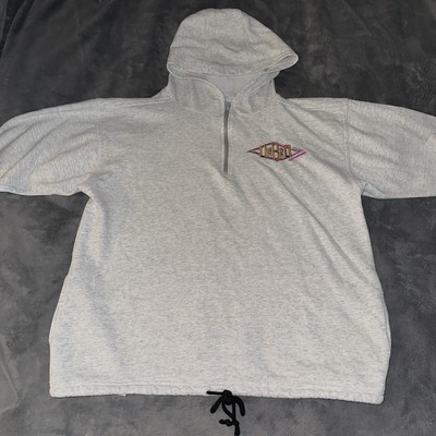 Vintage Umbro 1/4 Zip Sweater Large Made In USA Drawstring Hem