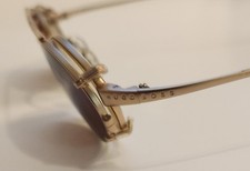 Gafas de sol Hugo Boss vintage con montura dorada con clip para mujer