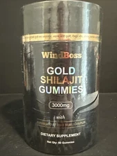 WindBossHimalayan Shilajit Gummies 3000mg Energy, Testosterone Boost Exp 09/2026