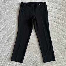 Anne Klein Straight Leg Causal Work Dress Pants Black Women s 10