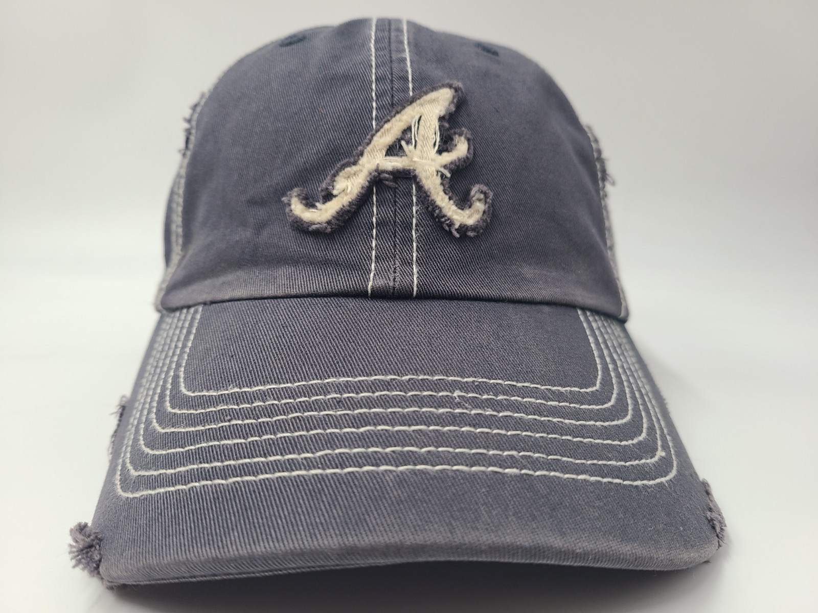 Atlanta Braves Twins Enterprise Franchise Distressed Perfect Fitted M Hat Cap