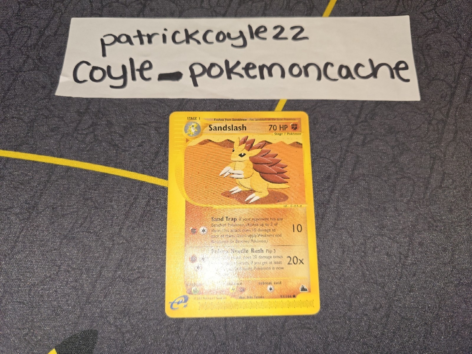 Sandslash Common Skyridge 93/144 Heavily Played