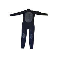Bass Pro Shops Men's Full Length Wetsuit Black/Gray Chest Panel Back Zip