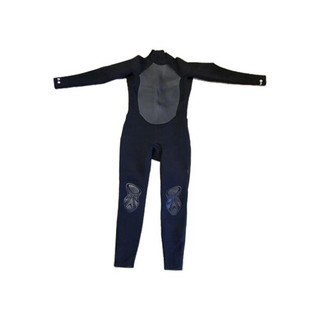 Bass Pro Shops Men's Full Length Wetsuit Black/Gray Chest Panel Back Zip