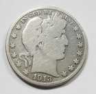 1913 Barber Half | Silver 50 cents | G | Philadelphia | Key Date