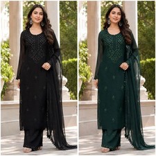 PUNJABI SHARARA PLAZZO KURTI PLAZZO SALWAR KAMEEZ SUIT WOMEN READY MADE DESIGNER