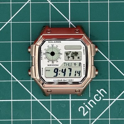 Casio Royale AE1200 Watch | Custom Modification | All Metal | Rose Gold #31