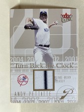2004 Ultra Andy Pettitte Turn Back the Clock Jersey Copper /399 NY Yankees