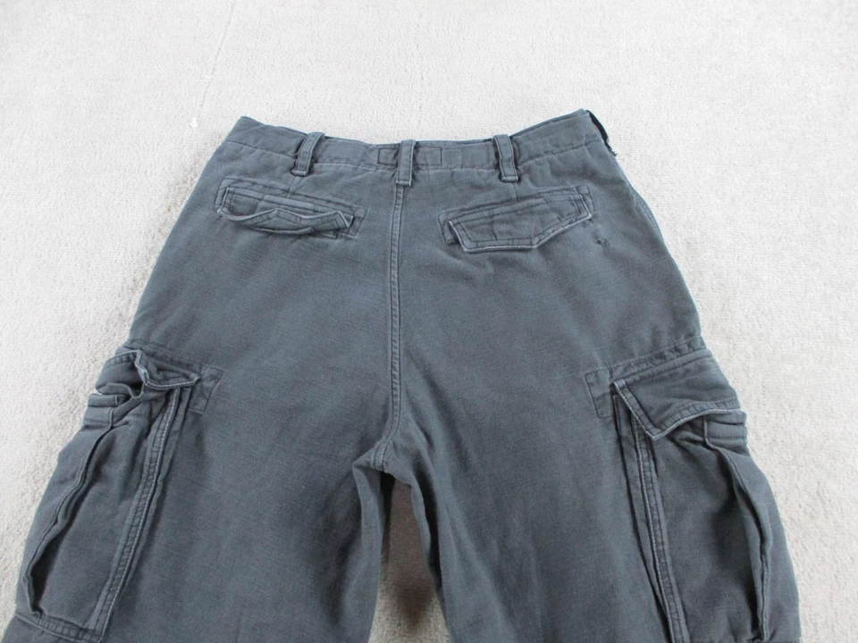 Pantalones Abercrombie & Fitch Para Hombre 30x30 Carbón Ultra Sueltos Carga Algodón Utilitario Foto 4 de 4