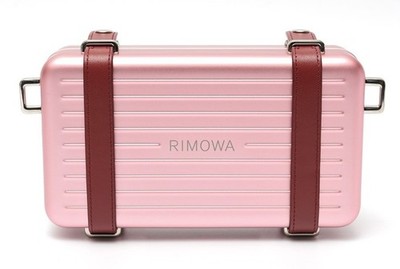 Dior x Rimowa Collaboration Personal Aluminum Crossbody Bag Pink