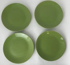 Dessert Snack Appetizer 8” Plates Lime Green-Set Of 4 Royal Norfolk