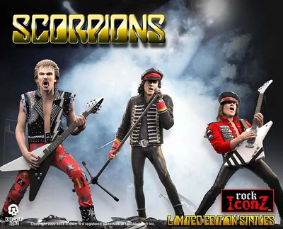 Knuckle Bonz - ROCK ICONZ SCORPIONS BAND STATUE SET Statue -I- 20 cm