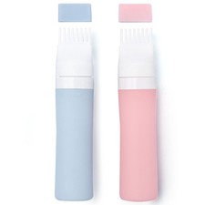 2 Packs Silicone Hair Oil Applicator, 2.7 Ounce Root Comb Applicator Bottle for