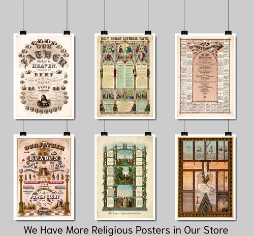 1944 Palestine Of The Crusades Map Israel Medieval History Holy Land 11x16 Print - Bild 8 von 9