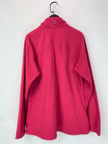 Berghaus Pink Full Zip Fleece Jacket High Neck Outdoor Warm Pockets UK 14 - Picture 9 of 10
