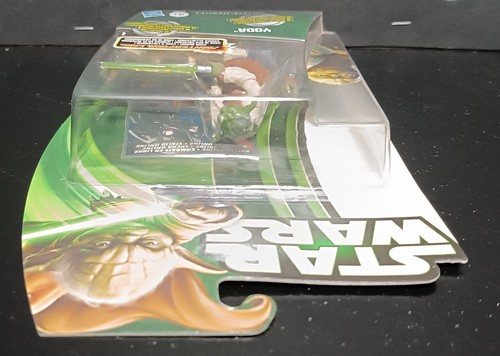 STAR WARS 2013 MOVIE HEROES MH08 JEDI YODA 4'' ACTION FIGURE SEALED GREEN CARD - Picture 7 of 8
