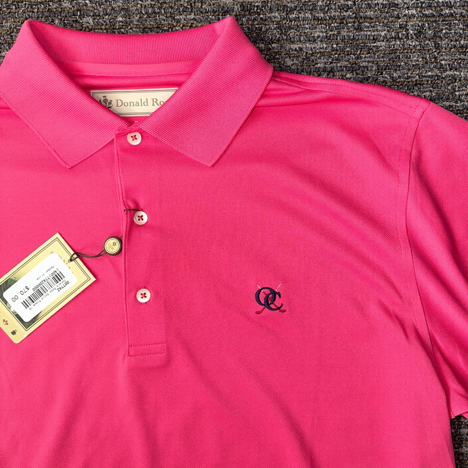 Donald Ross Pique Solid Polo Medium Fuschia eBay