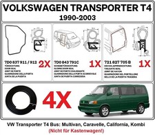 Kit Joints pour VW Transporter T4 Bus ( L/R Portes + Hayon + Porte Coulissante)