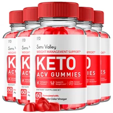 (5 Pack) Simi Valley Keto Gummies, SimiValley Keto ACV Gummies  (300 Gummies)