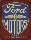 New Tin Signs Ford Motors Since 1903 2205