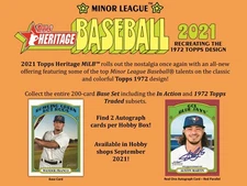 2021 Heritage Minor League Pick Your Base & SP #1-220 - Buy More & Save
