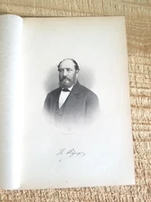 FREDERICK RITZINGER,INDIANAPOLIS/MARION CO,IN.1884 10.5"x7.5" ENGRAVING PRINT*