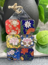 6 PC 1" 25mm Floral Fridge Classroom Whiteboard Magnet Set New Free Ship 70