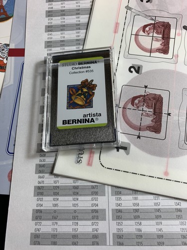 Artista Studio Bernina Disegni Natalizi Carta da Ricamo Numero n. Macchina 535 - Foto 5 di 8