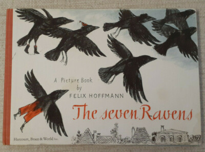 1963 Vtg. The Seven Ravens Book By Brothers Grimm *Rare 1st American Edition