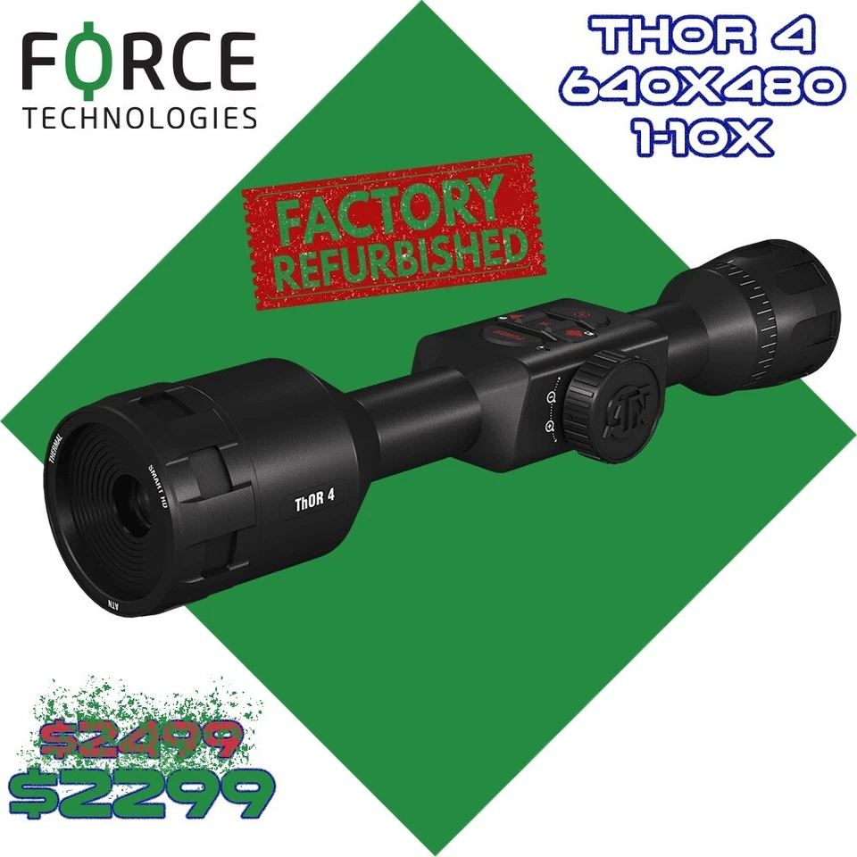 Mira para rifle térmico ATN Thor 4 640 1-10x restaurada