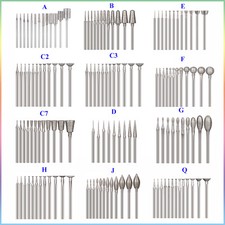 Diamond Burr Grinding Drill Bits Stone Carving Many Type for Dremel Rotary Tools